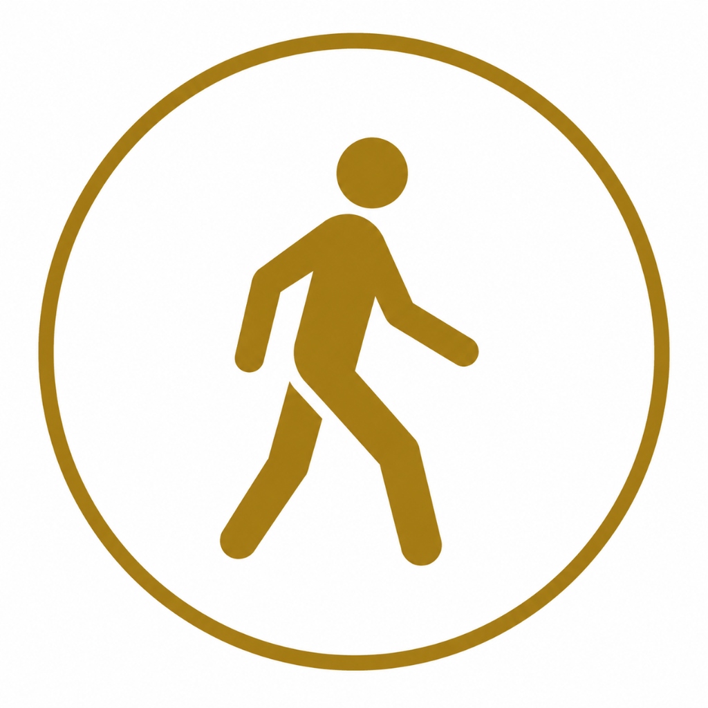 Walking from campus icon